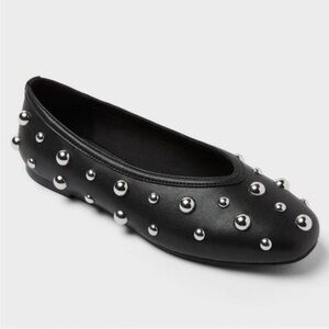 A New Day  Black Studded Flats